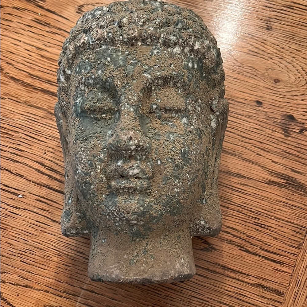 Crate&Barrel Stone Buddha Bohemian Planter Decor